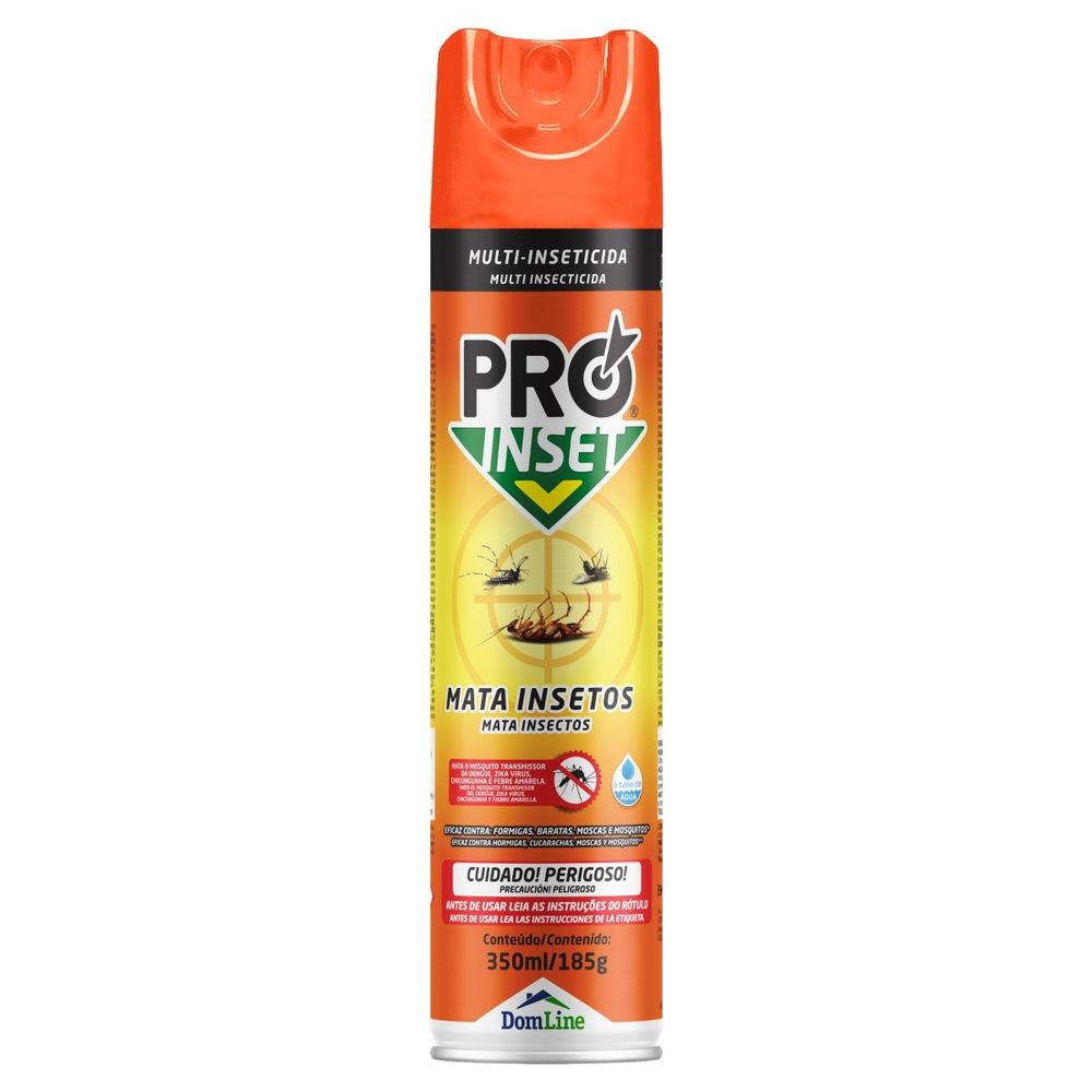Multi-Inseticida Aerossol Base Água Proinset Frasco 350ml Spray
